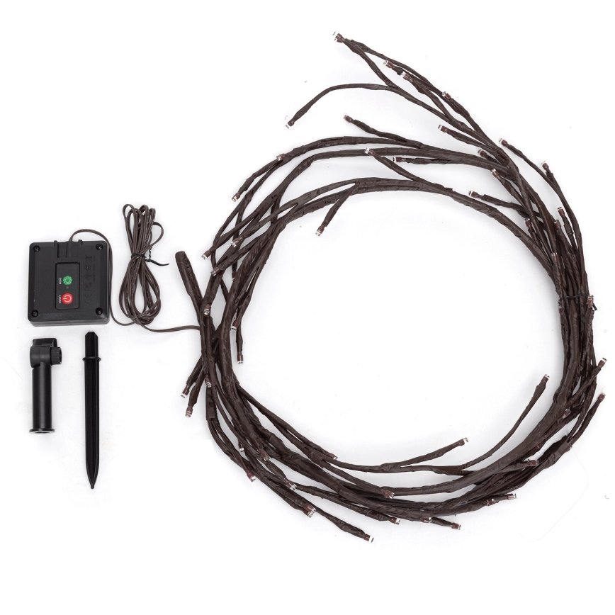 Aigostar - LED Solar chain 72xLED/4m IP65 300 mAh warm white tree branches