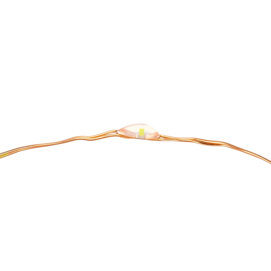 Aigostar - LED Solar chain LED/8 functions 12m IP65 warm white