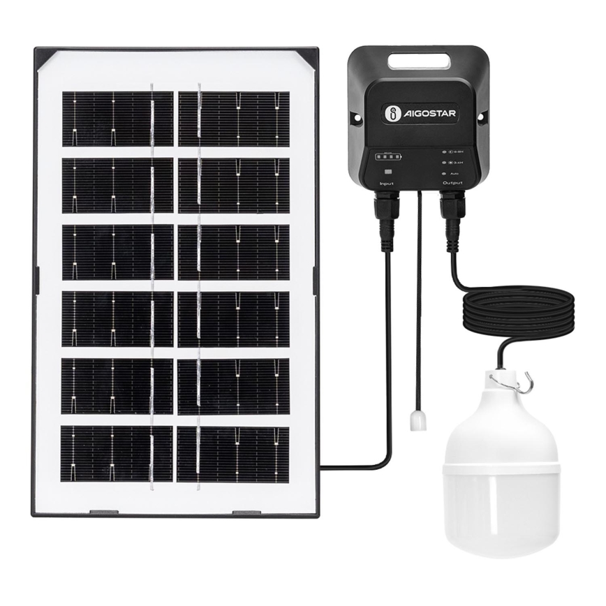 Aigostar - LED Solar chandelier LED/35W/12V 3000 mAh 6500K d. 10 cm + remote control