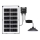 Aigostar - LED Solar chandelier LED/35W/12V 3000 mAh 6500K d. 15 cm + remote control