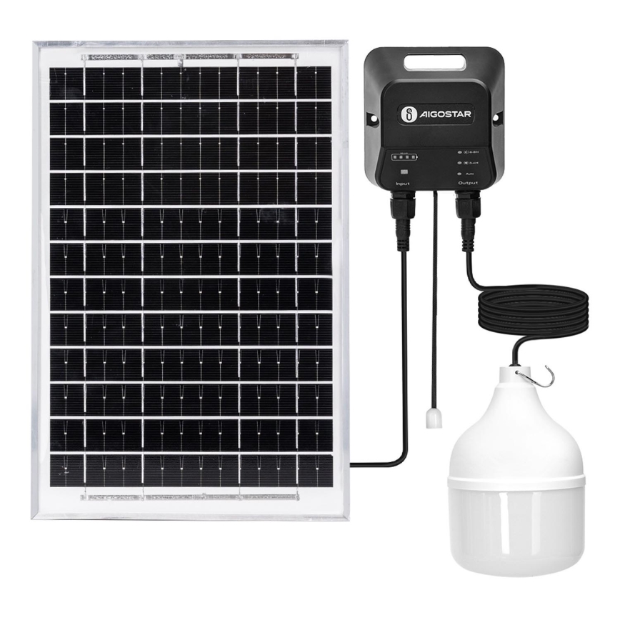 Aigostar - LED Solar chandelier LED/70W/12V 6000 mAh 6500K d. 12 cm + remote control