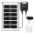 Aigostar - LED Solar chandelier with sensor LED/35W/12V 3000 mAh 6500K d. 10 cm + remote control