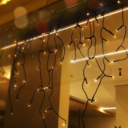 Aigostar - LED Solar Christmas chain 100xLED/8 functions 8x0,6m IP65 warm white