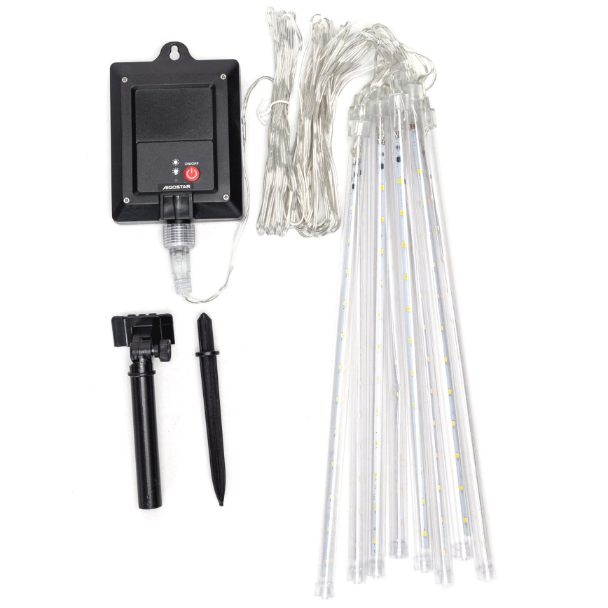 Aigostar - LED Solar Christmas chain 192xLED/8m IP65 cool white