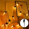 Aigostar - LED Solar Christmas chain 20xLED/11,5m IP65 1200 mAh warm white