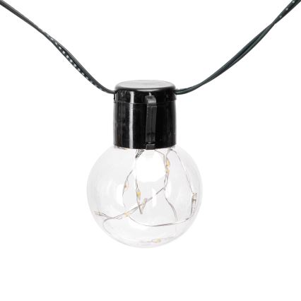 Aigostar - LED Solar Christmas chain 20xLED/8 functions 11,5m IP65 1200 mAh warm white