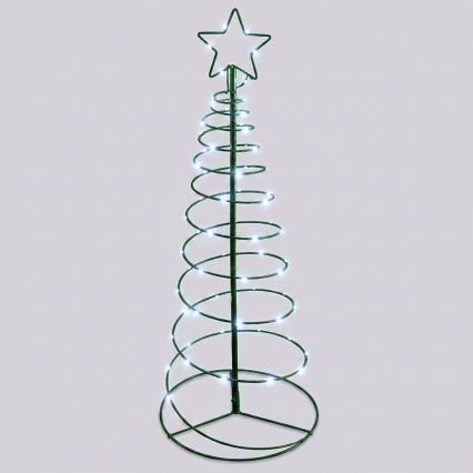 Aigostar - LED Solar Christmas Tree Decoration 66xLED/0,59W/3,7V 100 cm IP65 130 mAh Cool White
