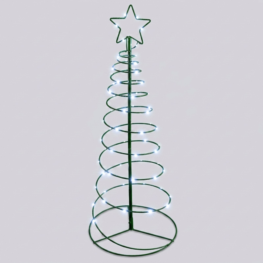 Aigostar - LED Solar Christmas Tree Decoration 66xLED/0,59W/3,7V 100 cm IP65 130 mAh Cool White