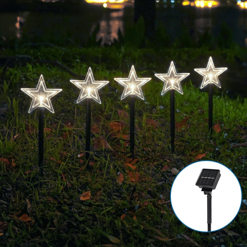 Aigostar - LED Solar Christmas light LED/0,054W/1,2V 1m IP65 800 mAh cool white