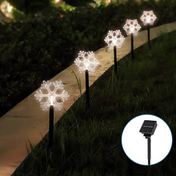 Aigostar - LED Solar Christmas light LED/0,054W/1,2V 1m IP65 cool white
