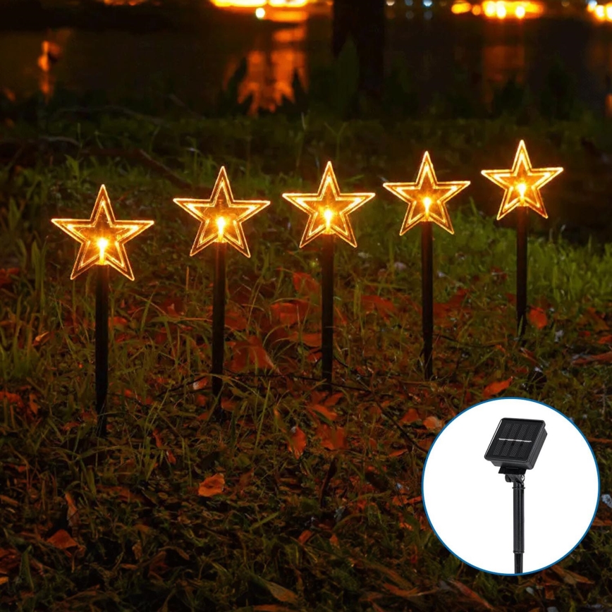 Aigostar - LED Solar Christmas light LED/0,054W/1,2V 1m IP65 warm white