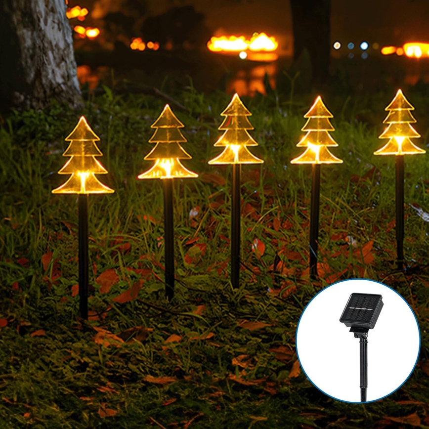 Aigostar - LED Solar Christmas light LED/0,054W/1,2V 1m IP65 warm white