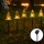 Aigostar - LED Solar Christmas light LED/0,054W/1,2V 1m IP65 warm white