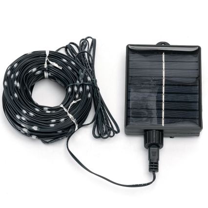 Aigostar - LED Solar Christmas String Lights, 300 LEDs / 8 Modes, 32 m, IP65, Cool White, 1200 mAh