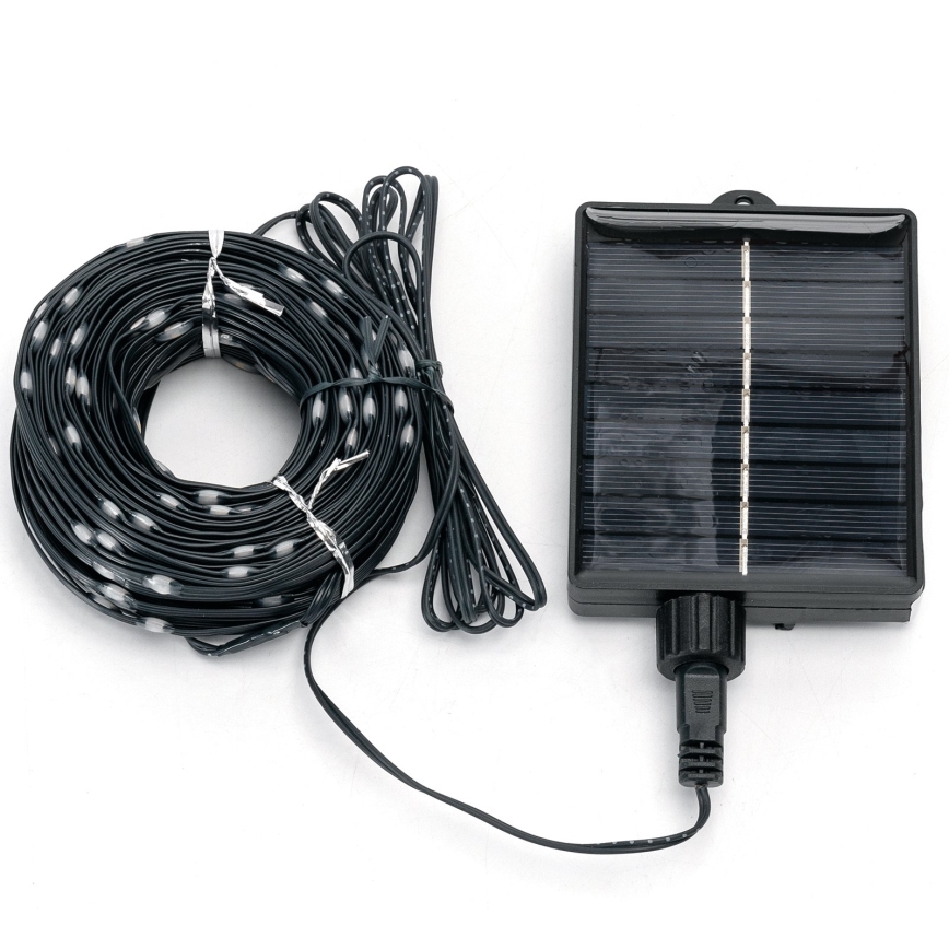 Aigostar - LED Solar Christmas String Lights, 300 LEDs / 8 Modes, 32 m, IP65, Cool White, 1200 mAh