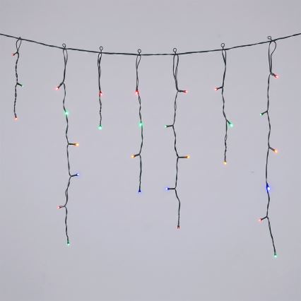 Aigostar - LED Solar Christmas string lights 100xLED/8 functions 8x0.6m 800 mAh IP65 multicolor