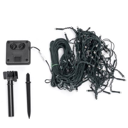 Aigostar - LED Solar Christmas string lights 100xLED/8 functions 8x0.6m 800 mAh IP65 multicolor