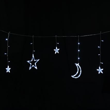 Aigostar - Solar LED Christmas string lights 120 LEDs / 8 functions 3 x 0.6 m 500 mAh IP65 cool white