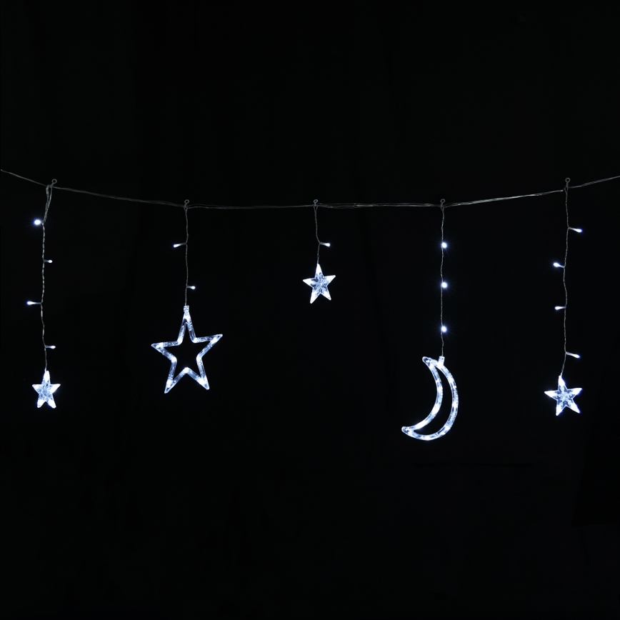 Aigostar - Solar LED Christmas string lights 120 LEDs / 8 functions 3 x 0.6 m 500 mAh IP65 cool white