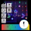 Aigostar - LED Solar Christmas String Lights 120 LEDs / 8 functions, 3 x 0.6 m, 500 mAh, IP65, multicolor