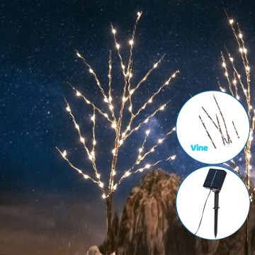 Aigostar - LED Solar decoration 140xLED/3m IP65 warm white vine