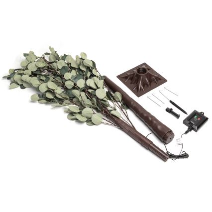 Aigostar - LED Solar decoration 210xLED/3,5m IP65 warm white eucalyptus