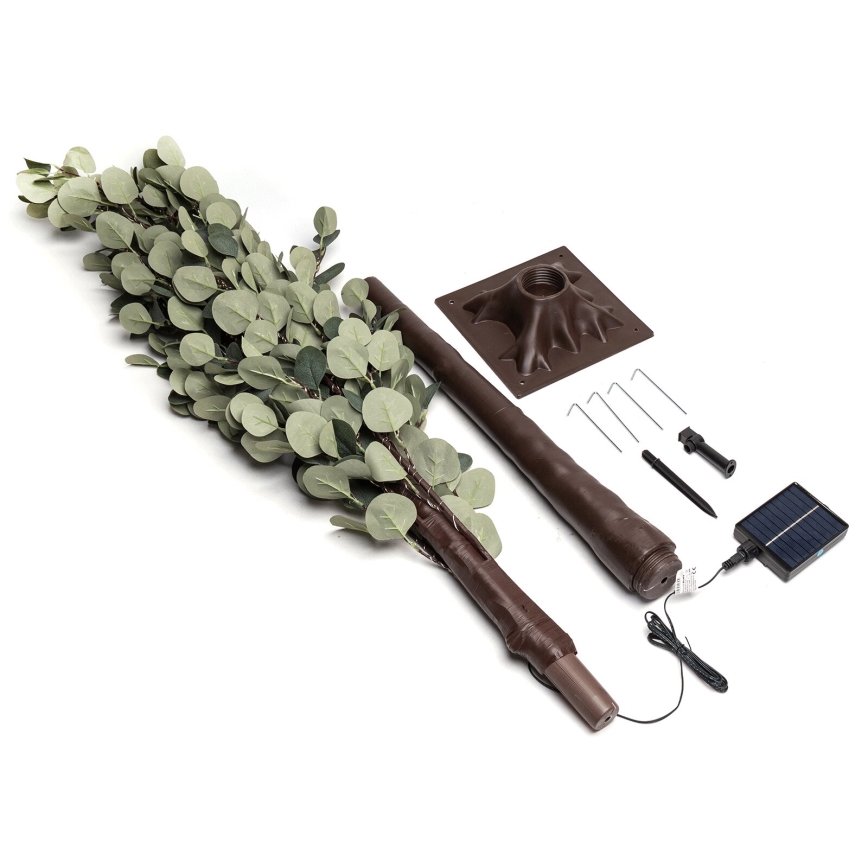 Aigostar - LED Solar decoration 285xLED/3,8m IP65 warm white eucalyptus