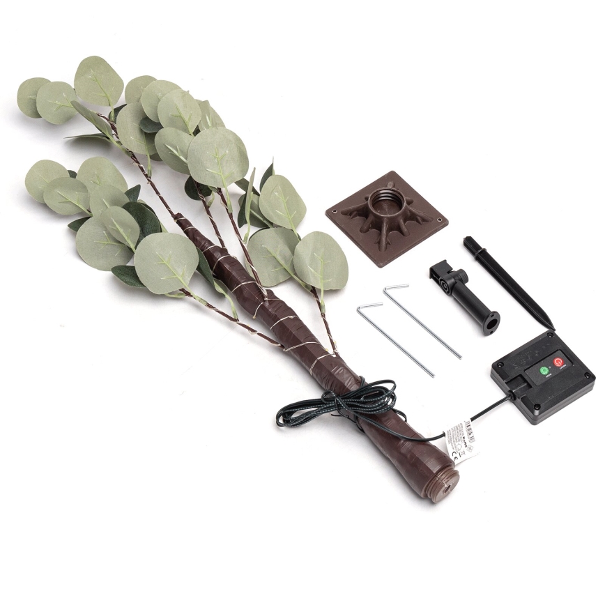 Aigostar - LED Solar decoration 30xLED/2,6m IP65 warm white eucalyptus