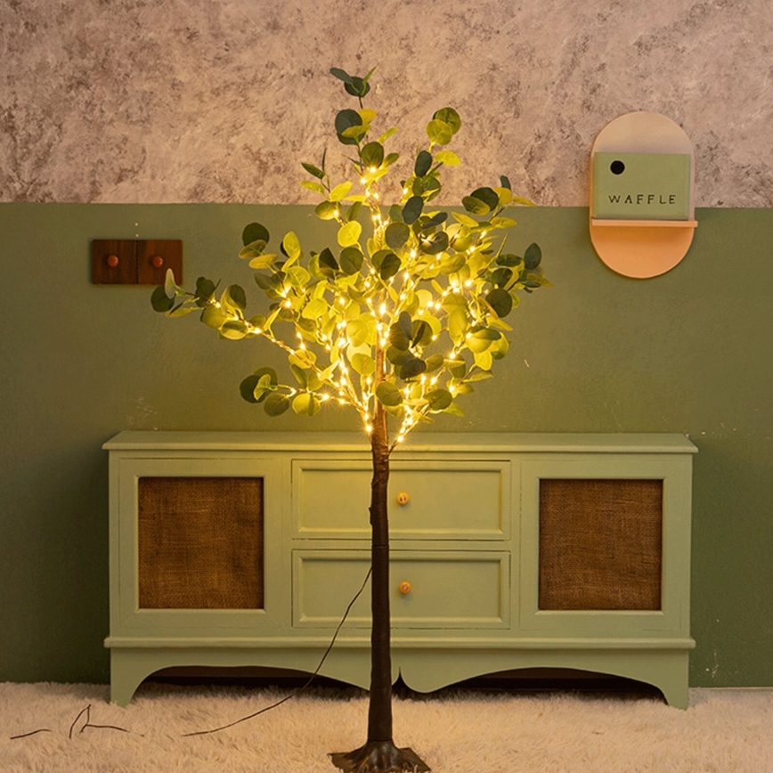 Aigostar - LED Solar decoration 30xLED/2,6m IP65 warm white eucalyptus