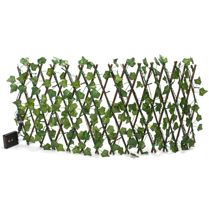 Aigostar - LED Solar decoration 56xLED/2x0,4m IP65 300 mAh warm white ivy