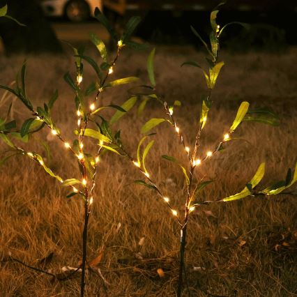 Aigostar - LED Solar decoration 60xLED/3,5m IP65 300 mAh warm white olive