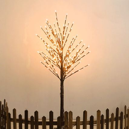 Aigostar - LED Solar decoration 64xLED/3,2m IP65 warm white tree