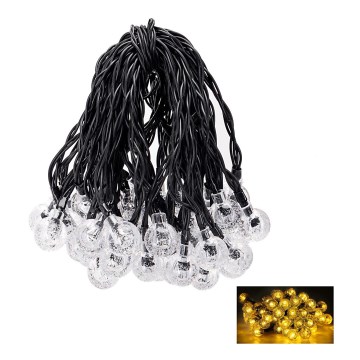 Aigostar - LED Solar decorative chain 50xLED/8 functions 12m IP65 warm white