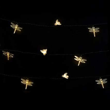 Aigostar - LED Solar Decorative String Lights, 50 LEDs, 8 Modes, 10 m, 800 mAh, IP65, Warm White