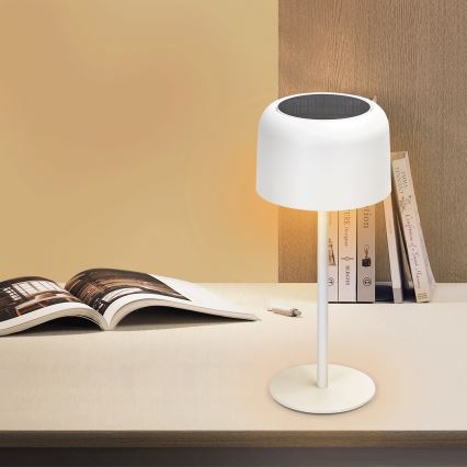 Aigostar - LED Solar dimmable rechargeable table lamp LED/3W/5V 2200mAh white IP54
