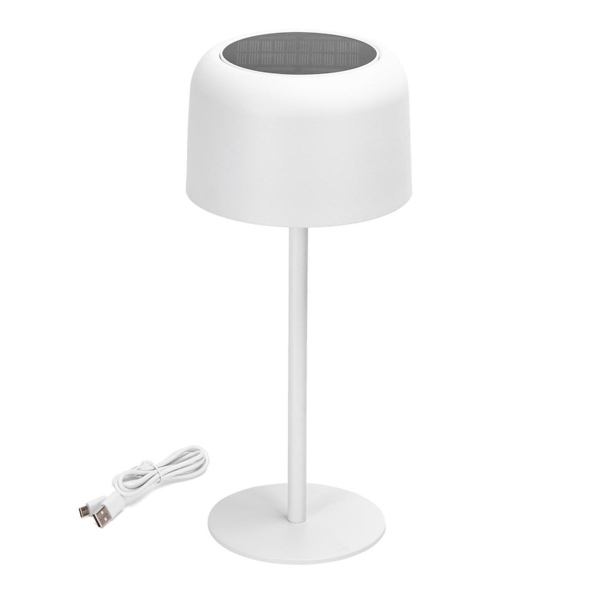 Aigostar - LED Solar dimmable rechargeable table lamp LED/3W/5V 2200mAh white IP54