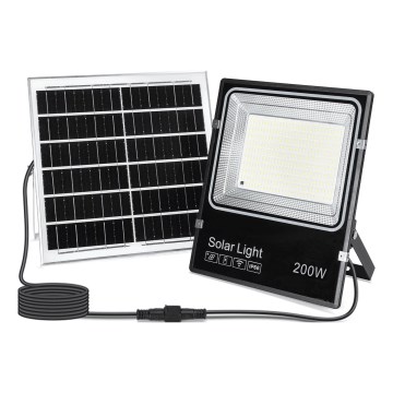 Aigostar - LED Solar Floodlight LED/200W/3.2V 3600mAh 3000K/4000K/6500K IP66 + remote control