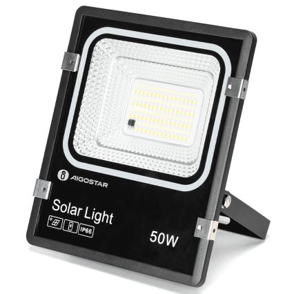 Aigostar - LED Solar Floodlight LED/50W/3.2V 1200mAh 3000K/4000K/6500K IP66 + remote control