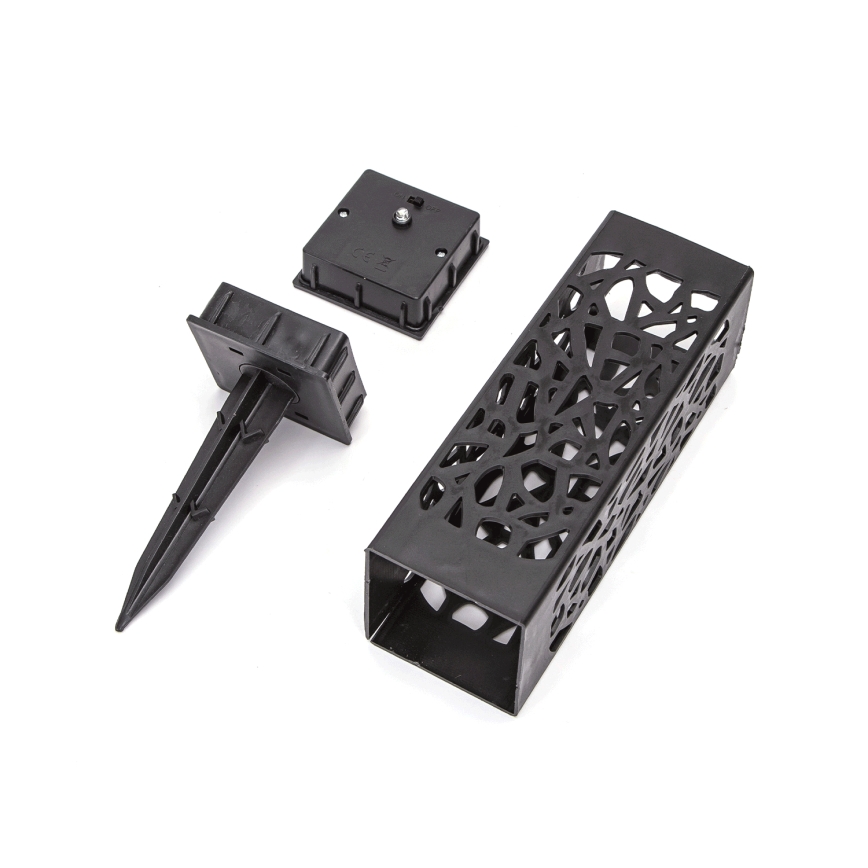 Aigostar - LED Solar Lamp 0.006 W / 1.2 V, 100 mAh, 28.5 cm, Black, 3000 K, IP44