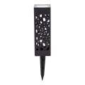 Aigostar - LED Solar lamp LED/0,006W/1,2V 28,5cm black 100 mAh 6500K  IP44