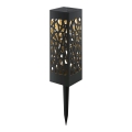 Aigostar - LED Solar lamp LED/0,006W/1,2V 28,5cm black 2700K IP44 100 mAh