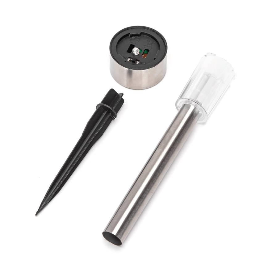Aigostar - LED Solar lamp LED/0,006W/1,2V 29,5 cm matte chrome 6500K IP44