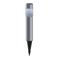 Aigostar - LED Solar lamp LED/0,006W/1,2V 31,5 cm 100 mAh matte chrome 6500K IP44