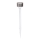 Aigostar - LED Solar lamp LED/0,006W/1,2V 32cm matte chrome 200 mAh 2700K IP44