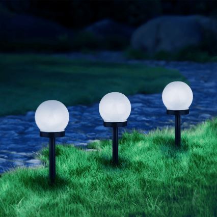 Aigostar - LED Solar lamp LED/0,006W/1,2V 33cm black 6500K IP44