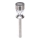 Aigostar - LED Solar lamp LED/0,006W/1,2V 35,5cm matte chrome 100 mAh 3000K IP44