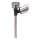 Aigostar - LED Solar lamp LED/0,006W/1,2V 37,5cm matte chrome 2700K IP44 40 mAh