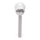 Aigostar - LED Solar lamp LED/0,006W/1,2V 37,8cm matte chrome 6500K IP44