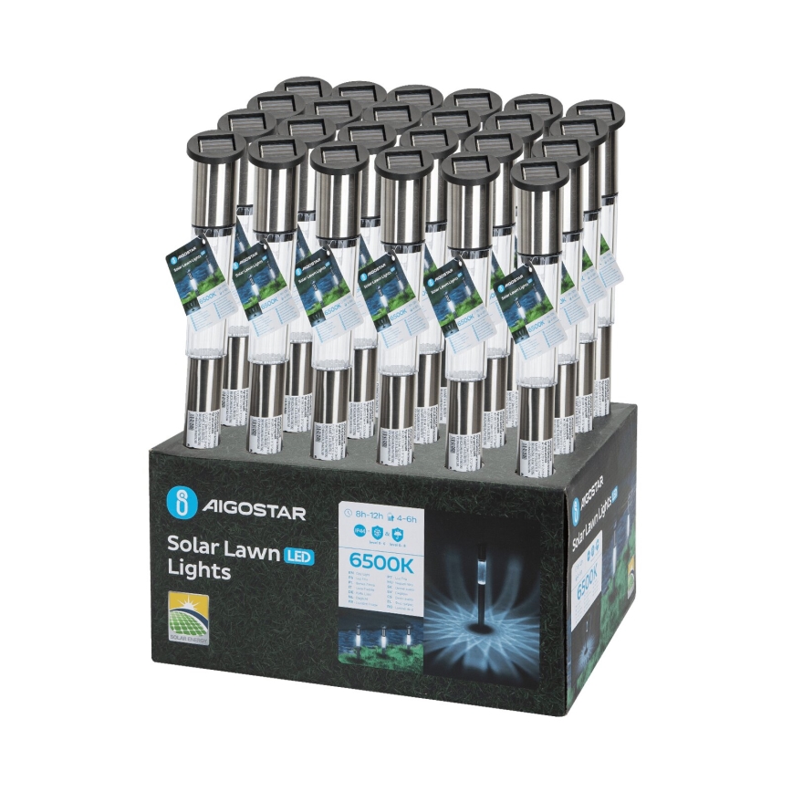 Aigostar - LED Solar lamp LED/0,012W/1,2V 100 mAh 6500K IP44 55 cm