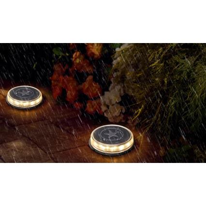 Aigostar - LED Solar lamp LED/0,6W/5,5V 24,5 cm 3200K IP66 black
